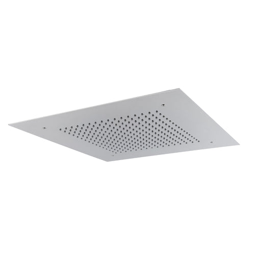 Buy Square recessed 400mm shower head stainless steel - chrome online UK