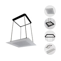 Buy Square recessed 400mm shower head stainless steel - chrome online UK