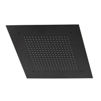Buy Square recessed 400mm shower head stainless steel - matt black online UK
