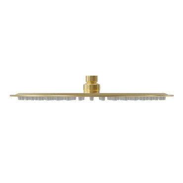 Round ultra slim shower head stainless steel 300mm - brushed brass