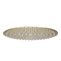 Round ultra slim shower head stainless steel 300mm - brushed brass