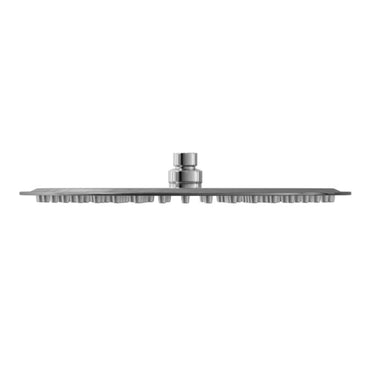 Round ultra slim shower head stainless steel 300mm - gunmetal grey