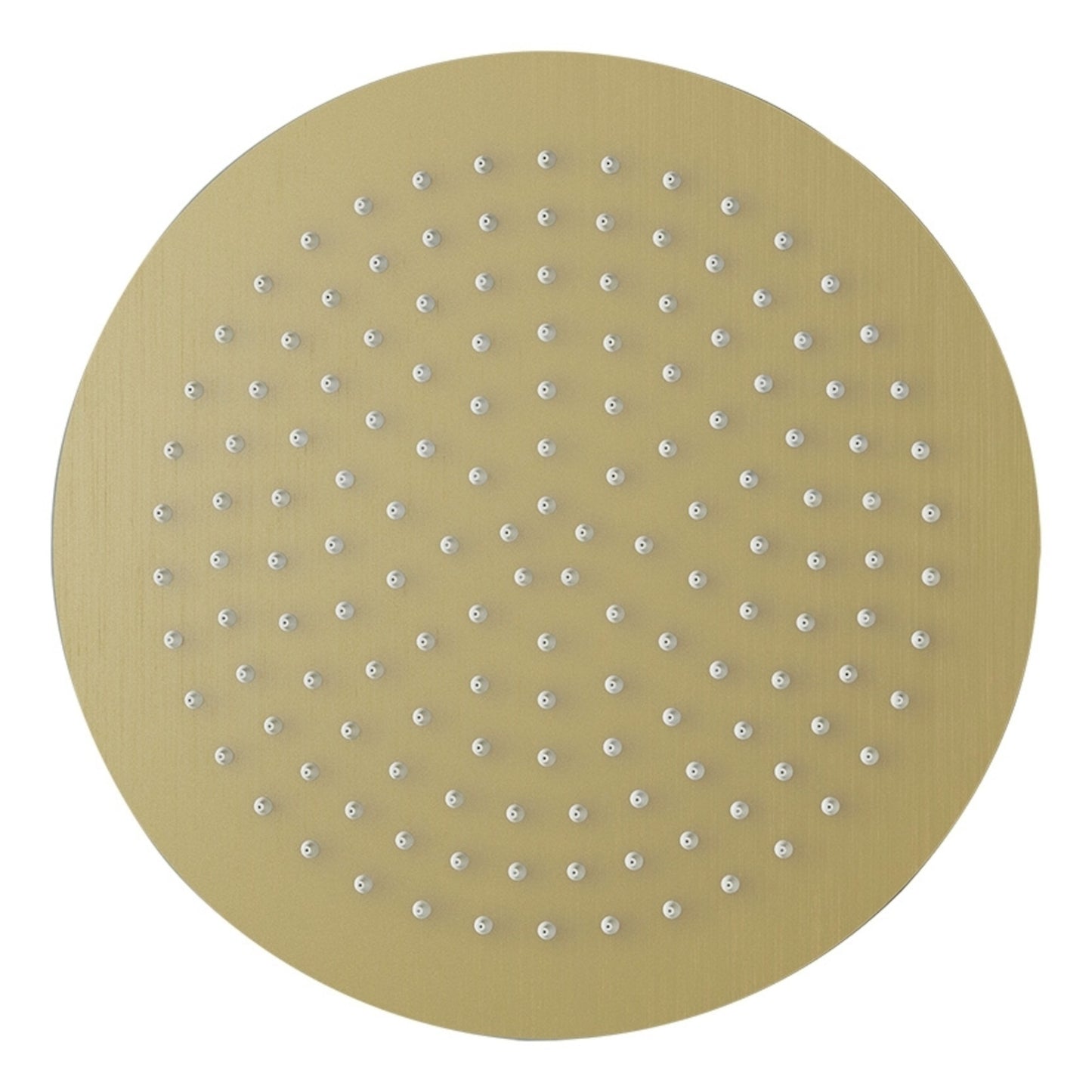 Round ultra slim shower head stainless steel 400mm - brushed brass