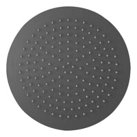 Round ultra slim shower head stainless steel 400mm - gunmetal grey