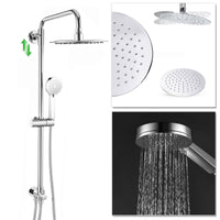 Dune round dual shower riser rail kit for exposed installation - chrome