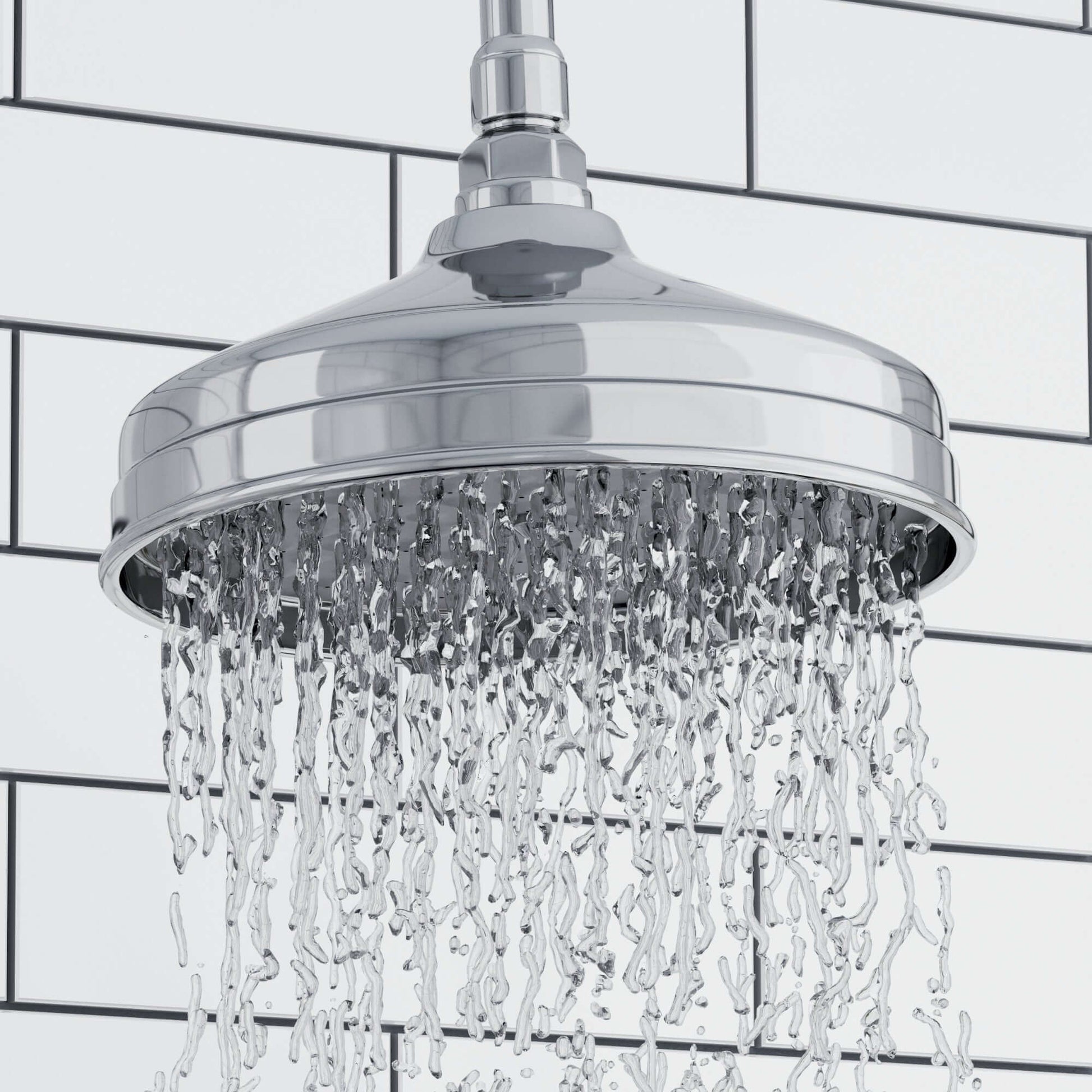 Buy Carre Dual Rigid Riser Kit Traditional Solid Brass Overhead Rain Shower & Brass Handheld Shower - Chrome Online UK | HOUSE OF ENKI