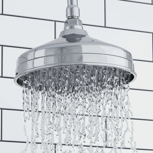 Buy Carre Dual Rigid Riser Kit Traditional Solid Brass Overhead Rain Shower & Brass Handheld Shower - Chrome online UK