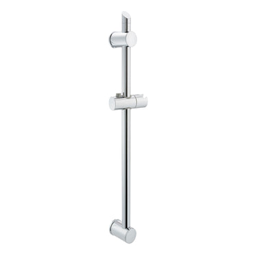 Adjustable sliding shower rail - chrome