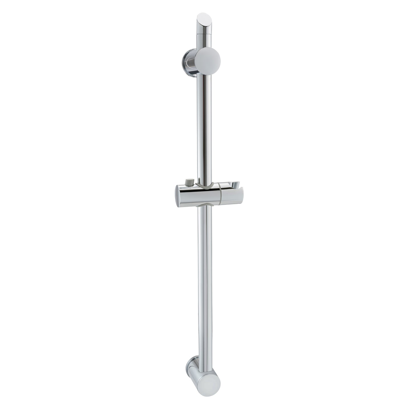 Adjustable sliding shower rail - chrome