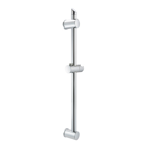 Adjustable sliding shower rail - chrome