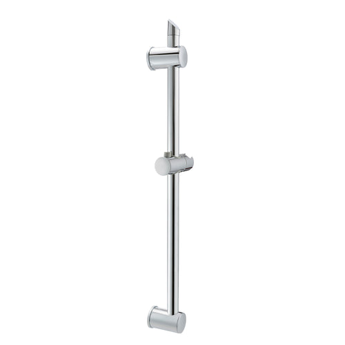Adjustable sliding shower rail - chrome