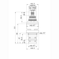 Thermostatic cartridge for shower valves - Azure, Dulwich