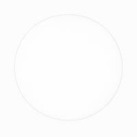 Plain ceramic indicator for Edwardian range - white