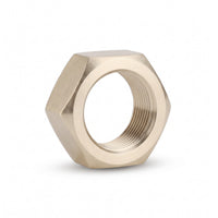 Single 3/4" inlet nut for bar shower valves or taps - brushed brass