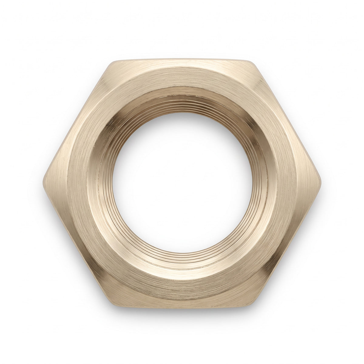 Single 3/4" inlet nut for bar shower valves or taps - brushed brass