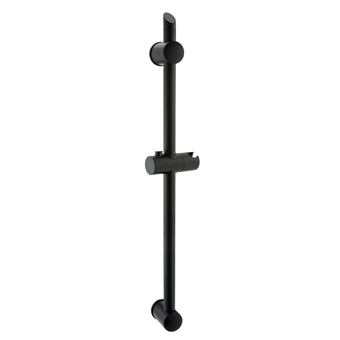 Adjustable sliding shower rail - black