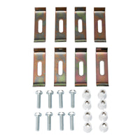 Stainless steel undermount kitchen sink fixing clip kit - 8 pack