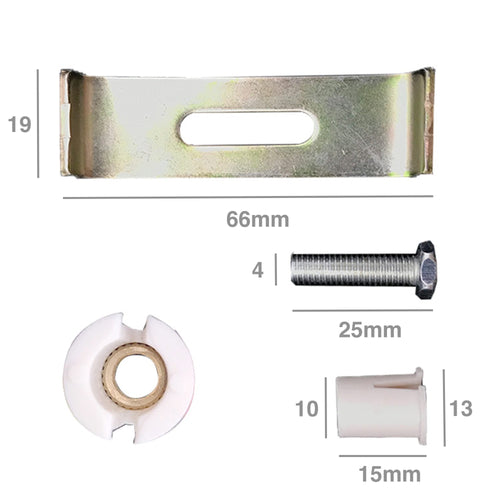 Buy Stainless steel undermount kitchen sink fixing clip kit - 8 pack online UK