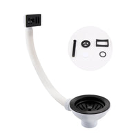 Universal sink waste - matt black