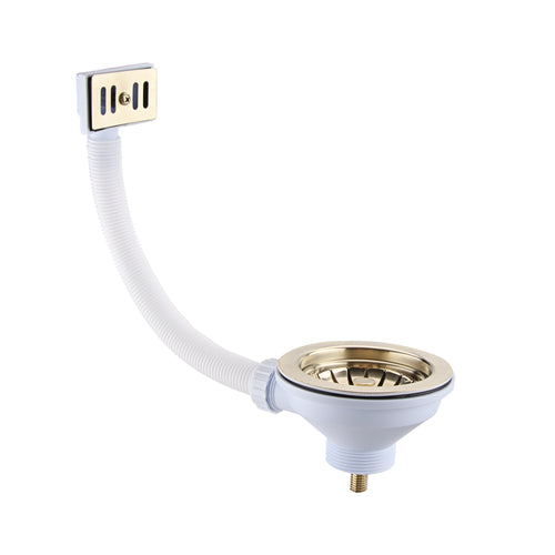 Universal sink waste - brushed brass