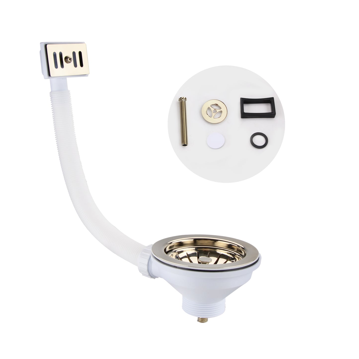 Universal sink waste - gold