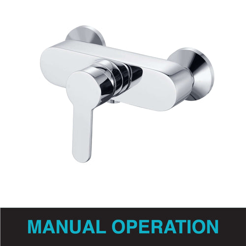 Buy Apollo manual shower mixer with handset, hose and wall bracket online UK