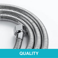 Apollo manual shower mixer with handset, hose and wall bracket