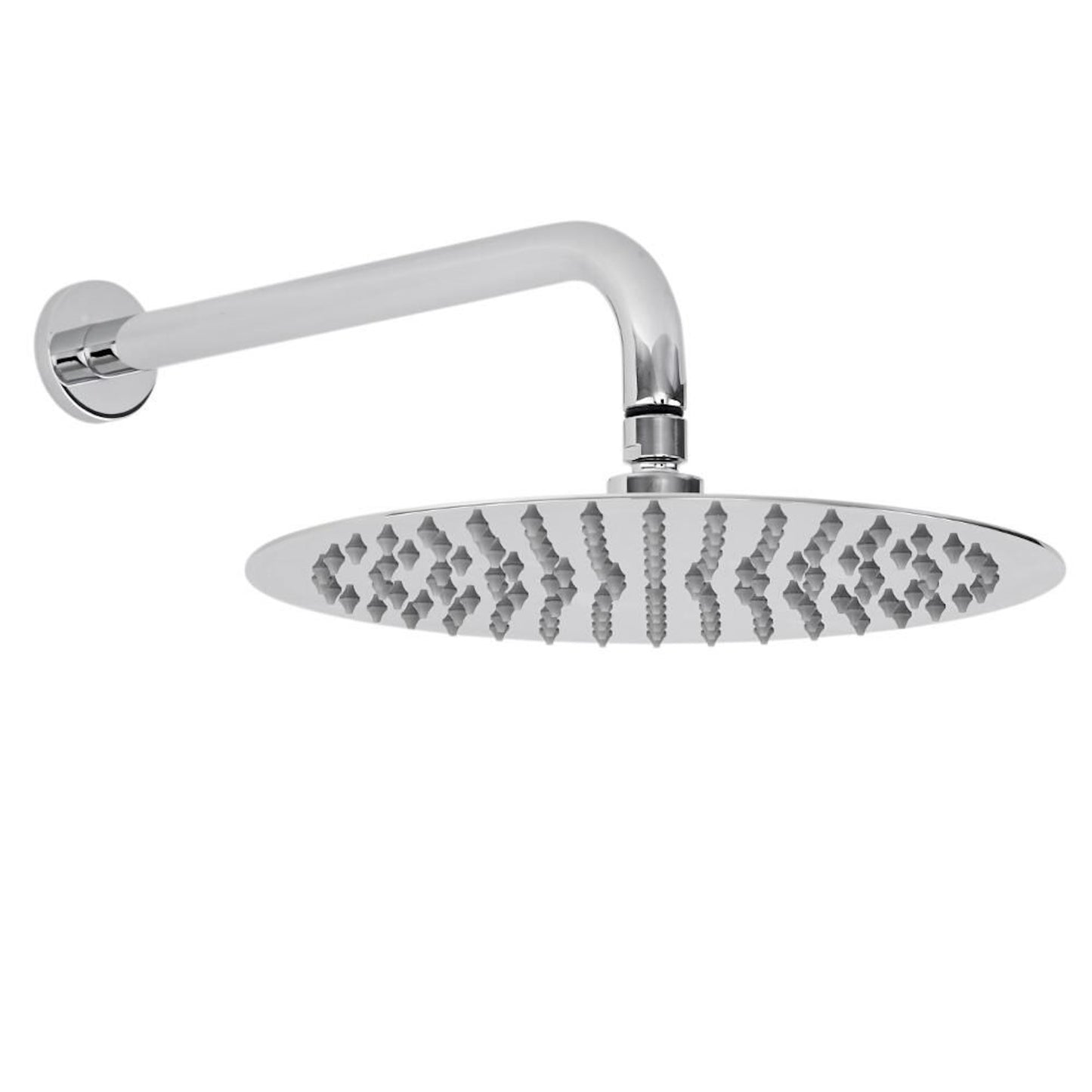 Buy Naples Contemporary Round Concealed Thermostatic Shower Set Wall Fixed 8" Shower Head - Chrome (1 Outlet) online UK
