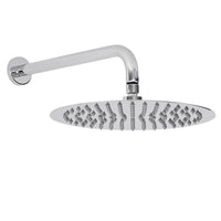 Buy Naples Contemporary Round Concealed Thermostatic Shower Set Wall Fixed 8" Shower Head - Chrome (1 Outlet) online UK