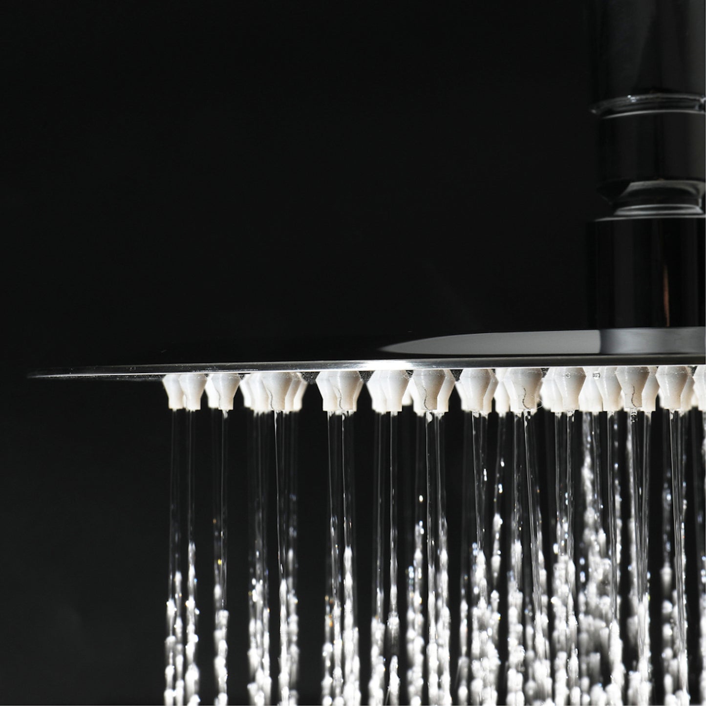 Buy Naples Contemporary Round Concealed Thermostatic Shower Set Wall Fixed 8" Shower Head - Chrome (1 Outlet) online UK