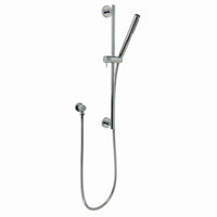 Buy Naples Contemporary Round Concealed Thermostatic Shower Set Incl. Twin Valve, Ceiling Fixed 8" Shower Head, Slider Rail Kit - Chrome (2 Outlet) online UK