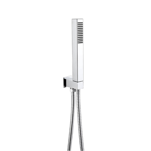 Spello Square Thermostatic Concealed Shower Set with Ceiling Mounted Shower & Handset Kit - Chrome