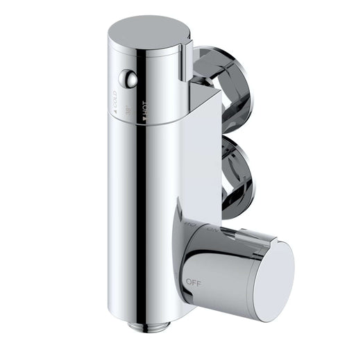 Buy Vero round douche thermostatic bar valve with shower spray kit - chrome online UK
