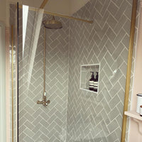 Trafalgar traditional thermostatic shower set single outlet incl. angled riser rail, rain shower head 200mm - antique bronze