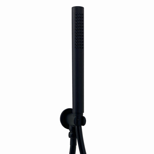 Buy Naples Contemporary Round Concealed Thermostatic Shower Set With Handshower Kit - Matt Black (1 Outlet) online UK