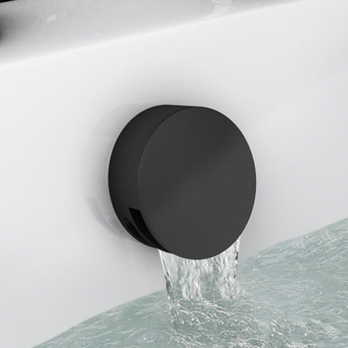 Buy Naples Contemporary Round Concealed Thermostatic Shower Set Incl. Triple Diverter Valve, Wall Fixed 8" Shower Head, Handshower Kit, Bath Filler Waste with Overflow - Matt Black (3 Outlet) online UK