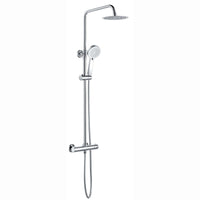 Buy Dune round thermostatic shower set 200mm head & handheld - chrome Online UK | HOUSE OF ENKI