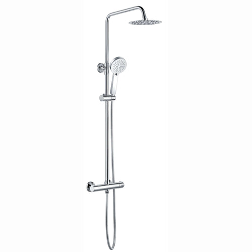 Buy Dune round thermostatic shower set 200mm head & handheld - chrome online UK