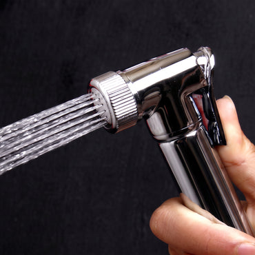 Vito Vertical Thermostatic Shower Bar Mixer Valve Tap With Contemporary Douche Bidet Handshower Spray Kit - Chrome
