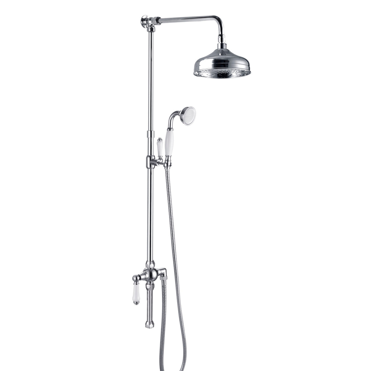 Dulwich Traditional Rigid Riser Kit Diverter - Chrome