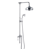 Dulwich Traditional Rigid Riser Kit Diverter - Chrome