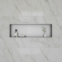 Shower Niche 900 x 300 - Brushed Steel
