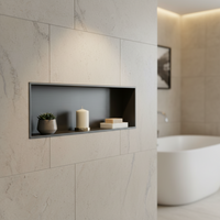 Shower Niche 900 x 300 - Gunmetal Grey