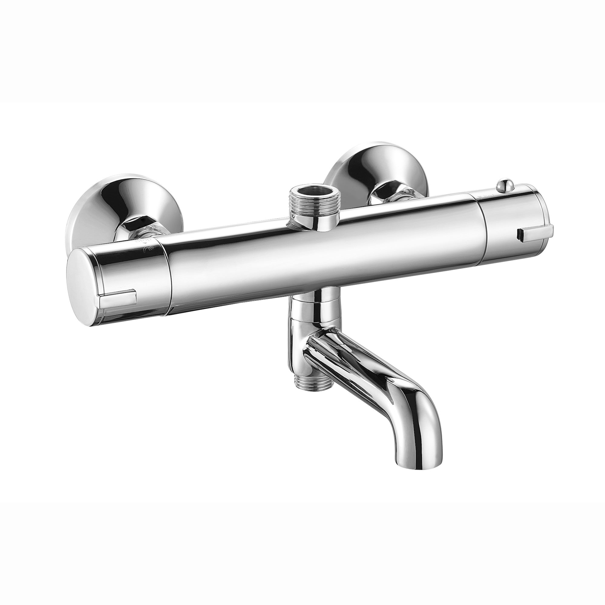 Dune contemporary 3 outlet thermostatic bar shower mixer valve - chrome