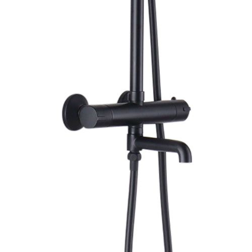 Buy Dune contemporary 3 outlet thermostatic bar shower mixer valve - matt black online UK