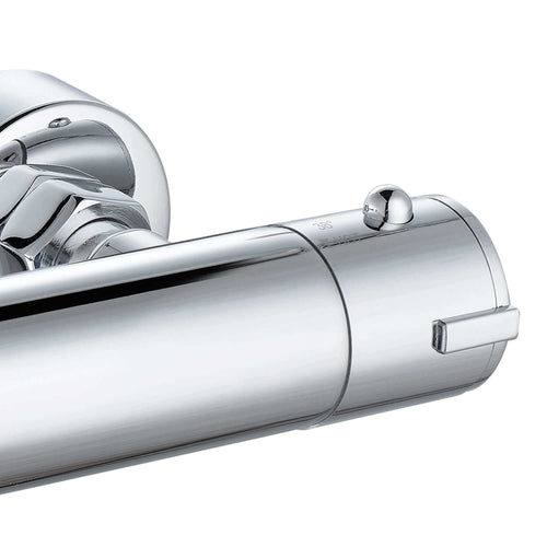 Buy Dune round bottom outlet thermostatic bar shower valve - chrome online UK