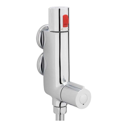 Buy Haven vertical thermostatic bar shower mixer valve with 45mm fixing centres - chrome online UK