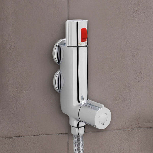 Buy Haven vertical thermostatic bar shower mixer valve with 45mm fixing centres - chrome online UK