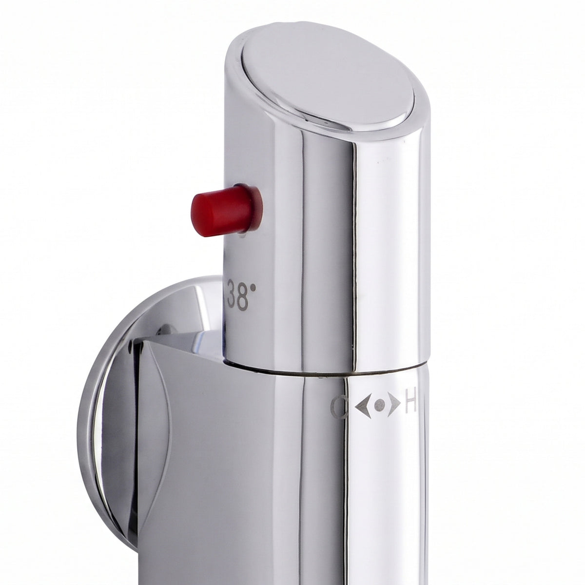 Vito vertical thermostatic bar shower mixer valve with 45mm fixing centres - chrome x 10 pack