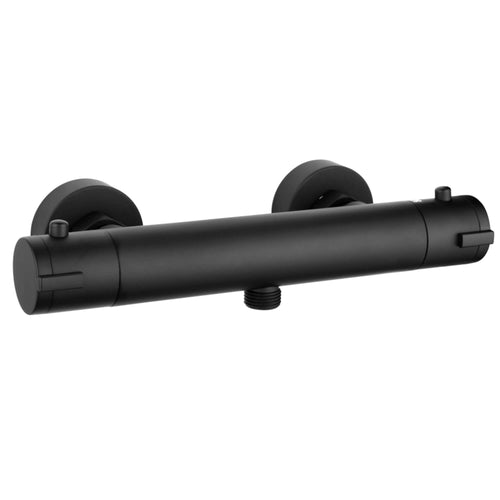 Buy Dune contemporary 1/2" outlet thermostatic bar shower mixer valve - matt black online UK